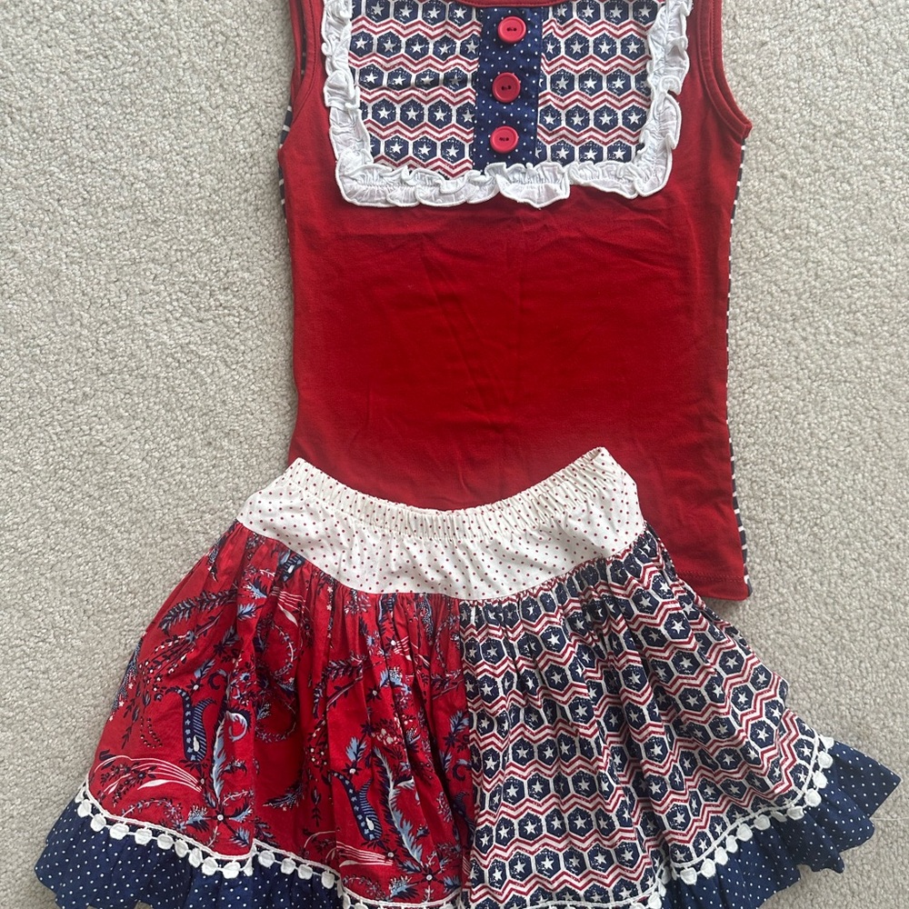 Persnickety Skirt & Top Set- Size 7